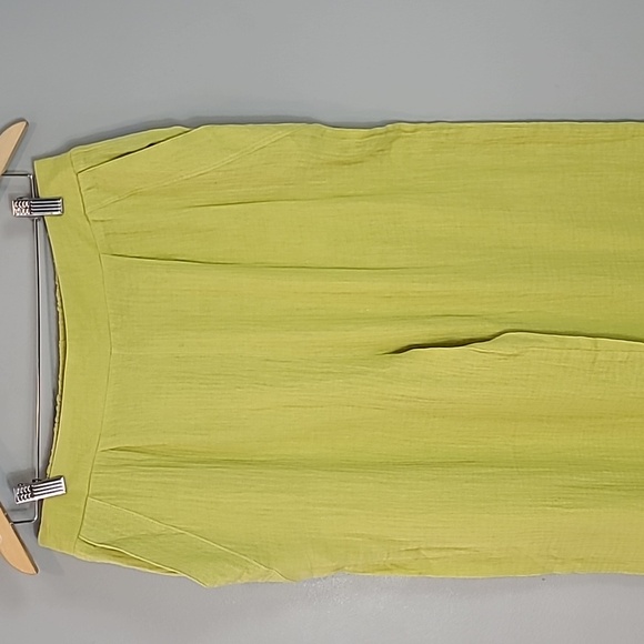 Wide Leg Gauzy Pants Beach Vacation Pull On Hippie Flowy Breathable Lightweight - Picture 2 of 9